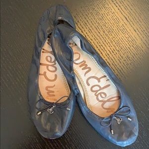 Navy leather Sam Edelman ballet flats